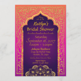 Bollywood Arabian Nights Bridal Dusche Einladung