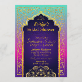 Bollywood Arabian Nights Bridal Dusche Einladung