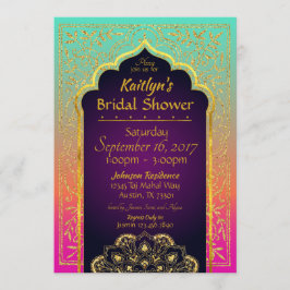 Bollywood Arabian Nights Bridal Dusche Einladung