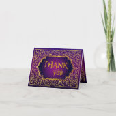Bollywood Arabian Nights Danke Note Card (Vorderseite)