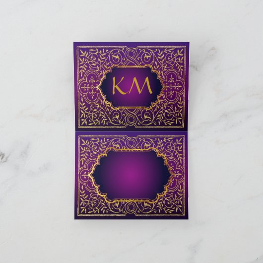 Bollywood Arabian Nights Danke Note Card (Innenseite)