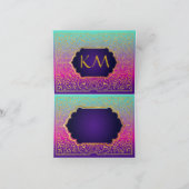 Bollywood Arabian Nights Danke Note Card (Innenseite)