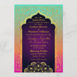 Bollywood Arabian Nights Hochzeitseinladung Einladung