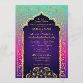 Bollywood Arabian Nights Hochzeitseinladung Einladung