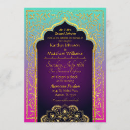 Bollywood Arabian Nights Hochzeitseinladung Einladung