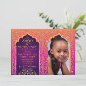 Bollywood arabische einladung (Stehend Vorderseite)