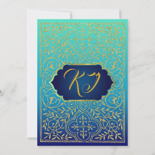 Bollywood arabische einladung (Rückseite)