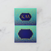 Bollywood arabische Nächte danken Ihnen Dankeskarte (Innenseite)