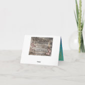 Bollywood arabische Nächte danken Ihnen Dankeskarte (Rückseite)