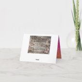 Bollywood arabische Nächte danken Ihnen Dankeskarte (Rückseite)