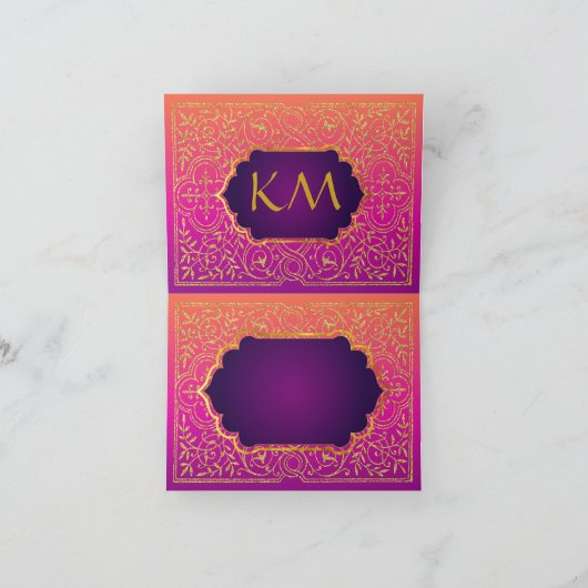 Bollywood arabische Nächte danken Ihnen Dankeskarte (Innenseite)