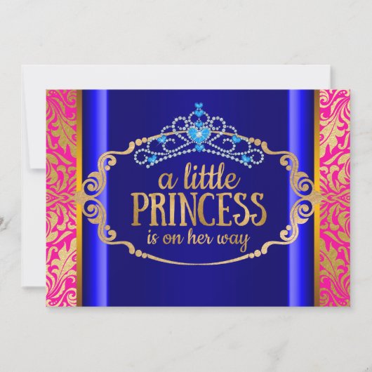 Bollywood Baby Dusche Einladung (Vorderseite)