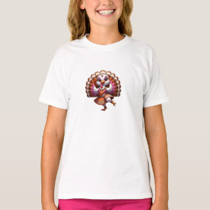 Bollywood-Erntedankfest-Truthahndesign T-Shirt