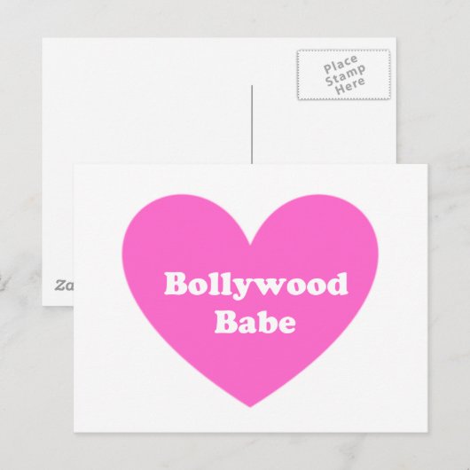 Bollywood Girl Postkarte (Vorne/Hinten)