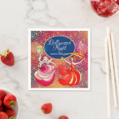 Bollywood Night Dancer Red Lila Gold Custom Serviette (Beispiel)