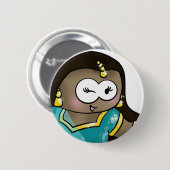 bollywood runder Knopf Button (Vorne & Hinten)