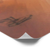 Bollywood Star Indian Woman Portrait Oil Painting Poster (Ecke)