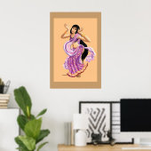 Bollywood-Tänzerin Poster (Heimbüro)