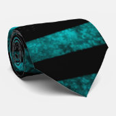 BOLO Blue Steampunk Grunge Stripes Satin Krawatte (Gerollt)