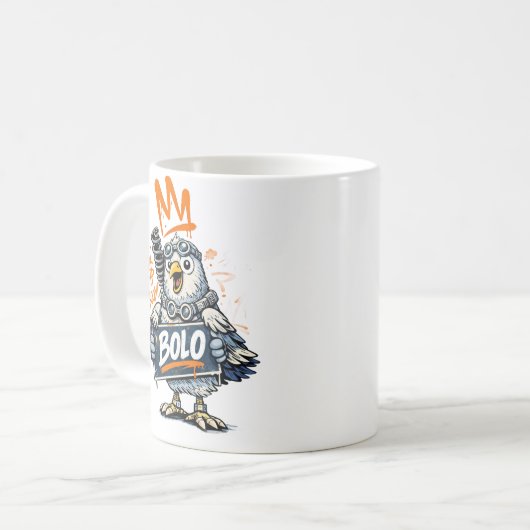 Bolo Graffiti Bird Mug Kaffeetasse (Vorderseite Links)