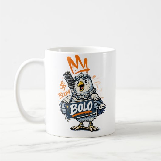 Bolo Graffiti Bird Mug Kaffeetasse (Links)