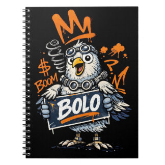 Bolo Graffiti Bird Spiral Notebook Notizblock
