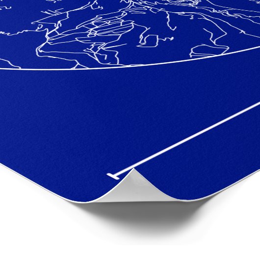 Bologna Blueprint Map Poster – Circular City Plan  (Ecke)