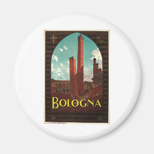 Bologna Bononia Italy Vintage Travel Magnet