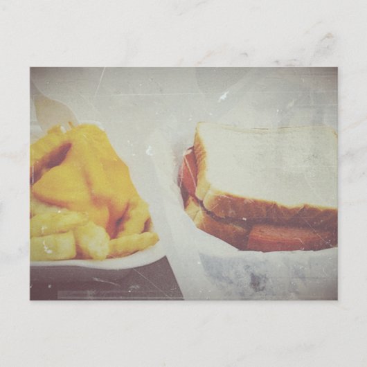 Bologna & Cheese Fries Postcard Postkarte (Vorderseite)