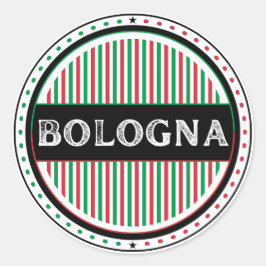 Bologna City Pride Emblem – Italian Identity Runder Aufkleber