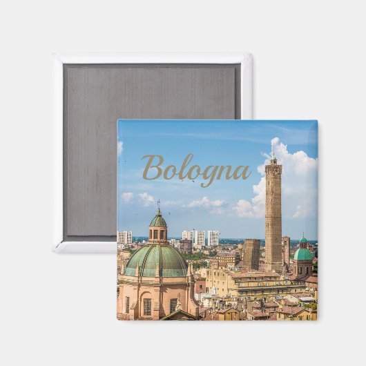 Bologna Emilia Romagna Italien Panorama Geschenk Magnet (Vorderseite/Rückseite)