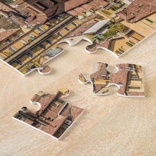 Bologna Emilia Romagna Italien Panorama Geschenk Puzzle (Seite)