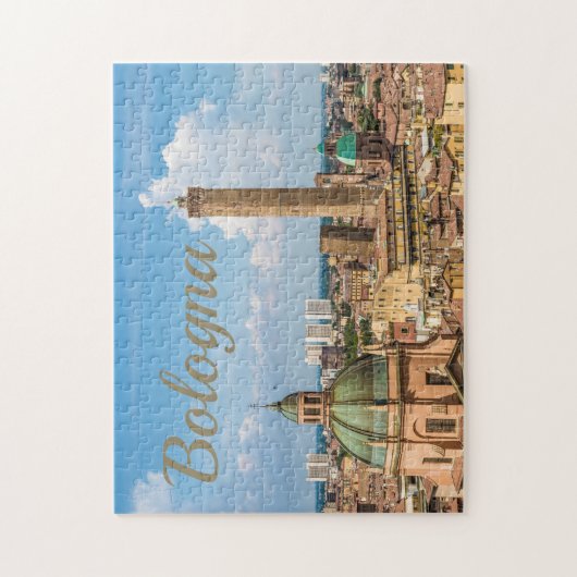 Bologna Emilia Romagna Italien Panorama Geschenk Puzzle (Vertikal)