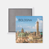 Bologna Emilia-Romagna Italien Panorama Souvenir Magnet (Vorderseite/Rückseite)