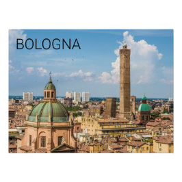Bologna Emilia-Romagna Italien Panorama Souvenir Poster