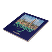 Bologna Emilia-Romagna Italien Vintages Andenken Fliese (Seite)