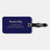 Bologna Emilia-Romagna Italien Vintages Andenken Gepäckanhänger (Rückseite horizontal)