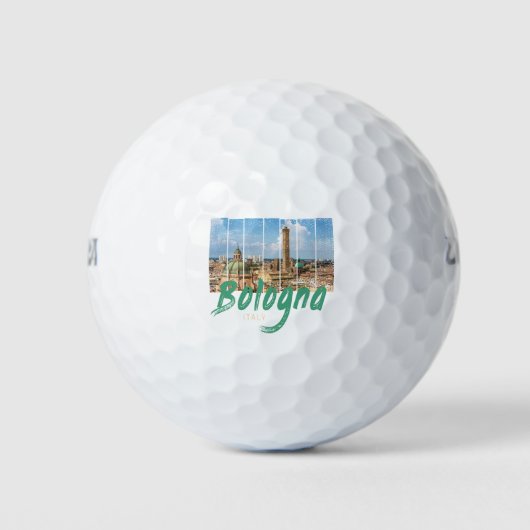 Bologna Emilia-Romagna Italien Vintages Andenken Golfball (Vorderseite)