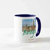 Bologna Emilia-Romagna Italien Vintages Andenken Tasse (VorderseiteRechts)