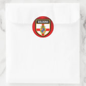 Bologna-Flagge Runder Aufkleber (Tasche)
