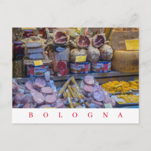 Bologna Food Shop Fenster Blick Postkarte