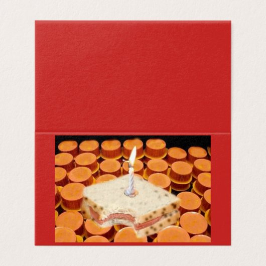 Bologna Geburtstagskarte (Außenseite Aufgefaltet)