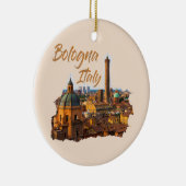 Bologna Italien: Historisches Zentrum Keramik Ornament (Rechts)