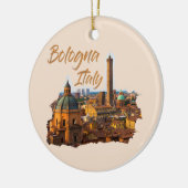 Bologna Italien: Historisches Zentrum Keramik Ornament (Links)