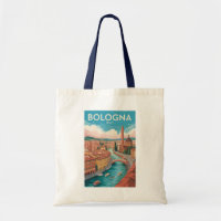 Bologna Italien Illustration Reise Kunst Vintage
