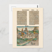 Bologna Italien Nürnberg Chronicle Medieval Book Postkarte (Vorne/Hinten)