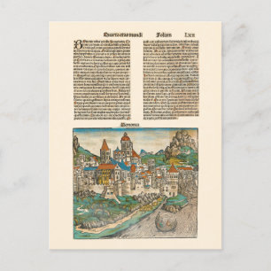 Bologna Italien Nürnberg-Chronik Mittelalterliches Postkarte