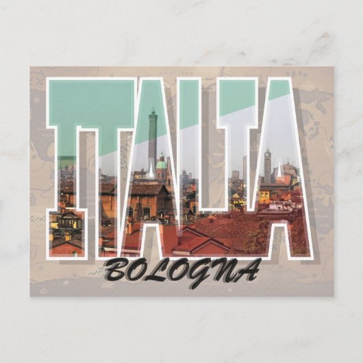 Bologna, Italien Postkarte (Vorderseite)