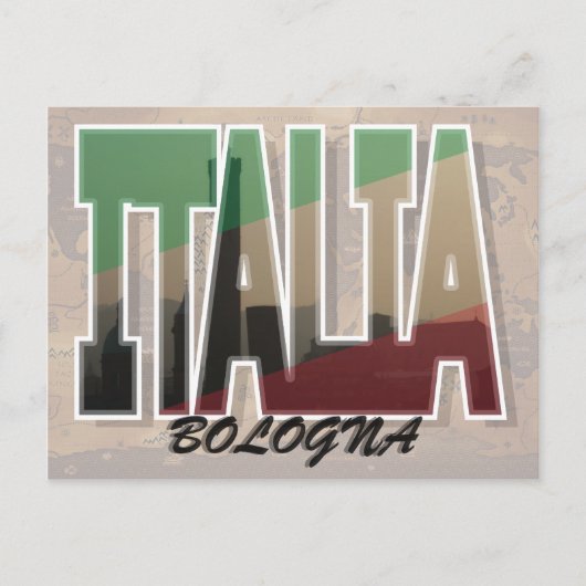 Bologna, Italien Postkarte (Vorderseite)