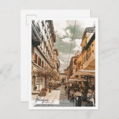 Bologna Italien Schöne Öl Paint Landschaft Postkarte (Vorne/Hinten)